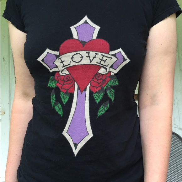 SOLD Ed hardy y2k lovers tee - Picture 1 of 5